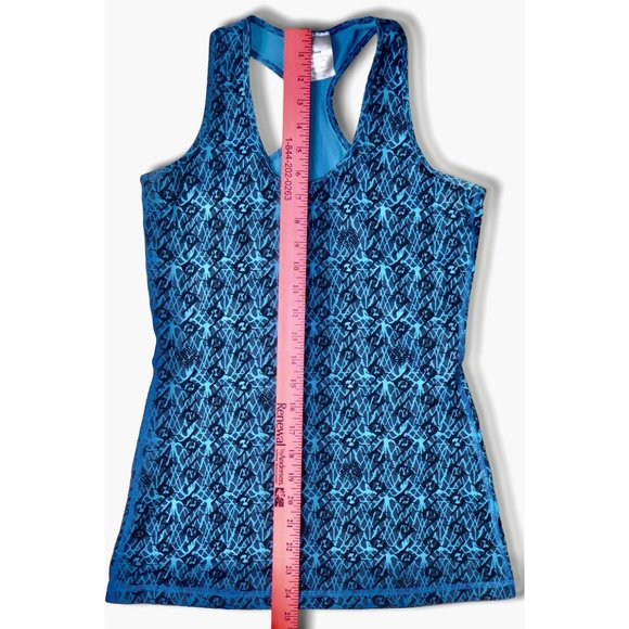 IVIVVA LULULEMON ATHLETICA Girls Tank Top Blue Disney Shake It Up Size 14 - Picture 3 of 9